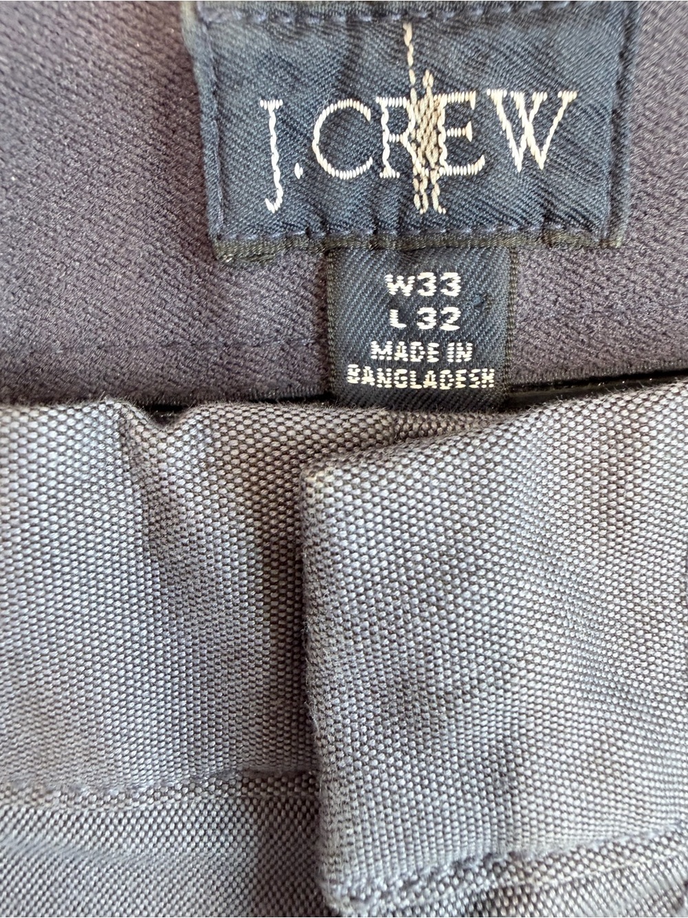 J. Crew Men's Charcoal Gray Chinos